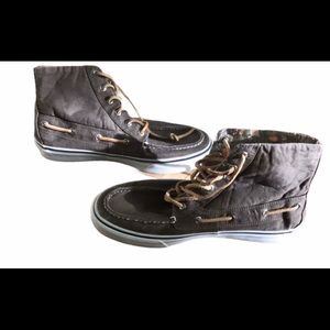 Sperry high top boat shoes - size 10